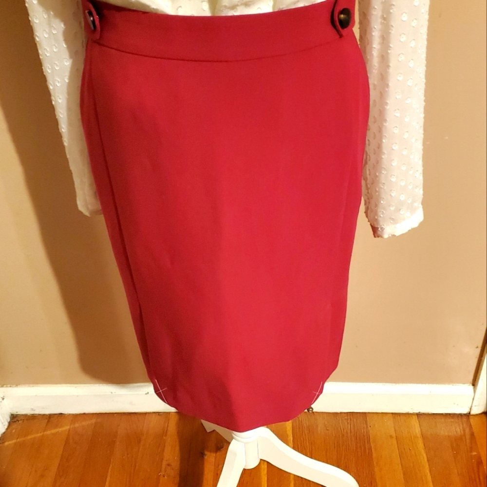 NEW Ann Taylor Berry-Colored Sailor Skirt Sz 8p
